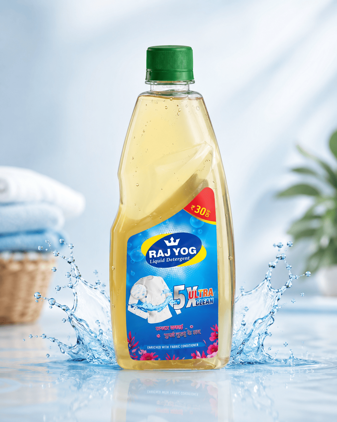 Raj Yog Liquid Detergent 5X Ultra Clean