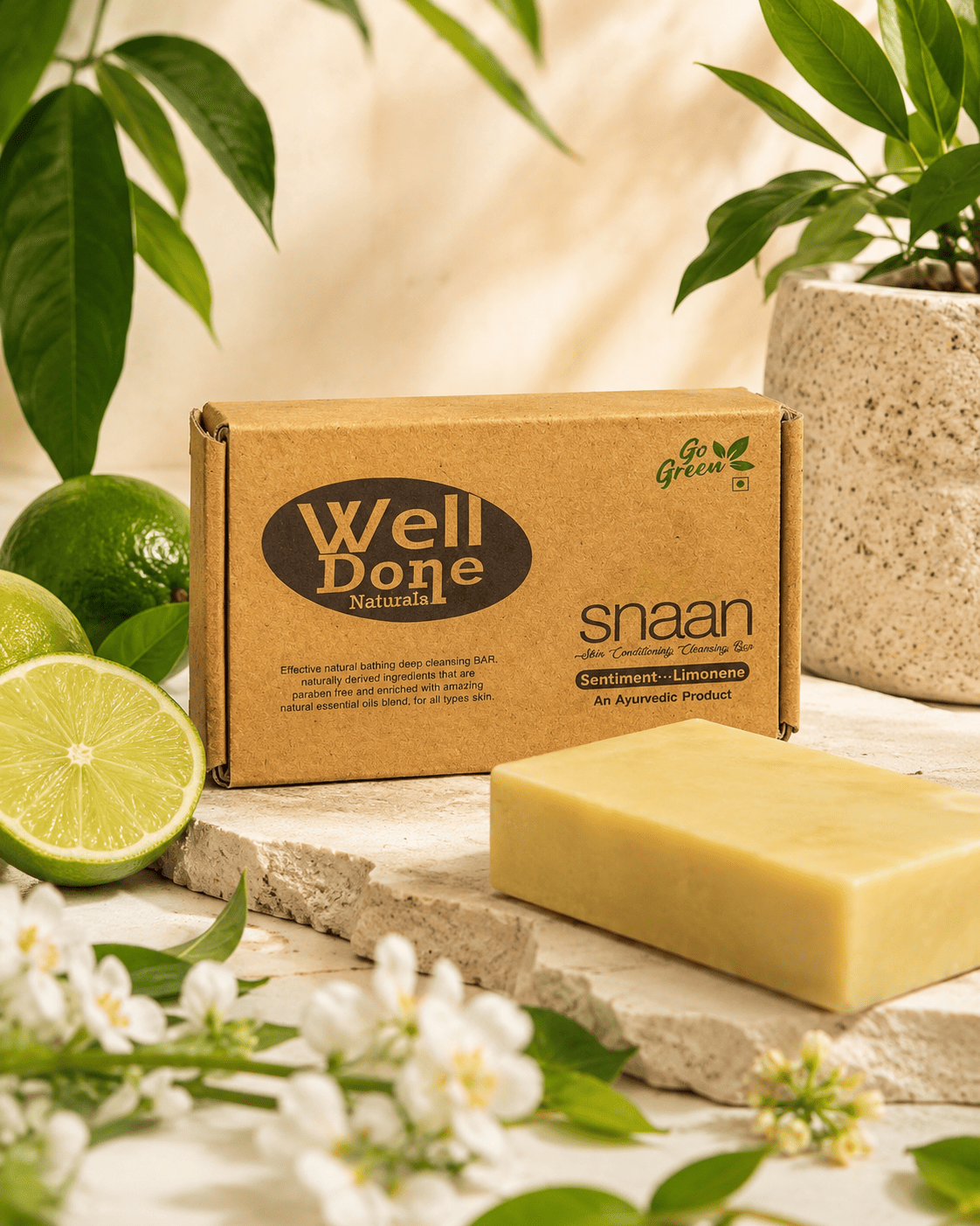 Well Done Naturals Snaan Limonene Cleansing Bar