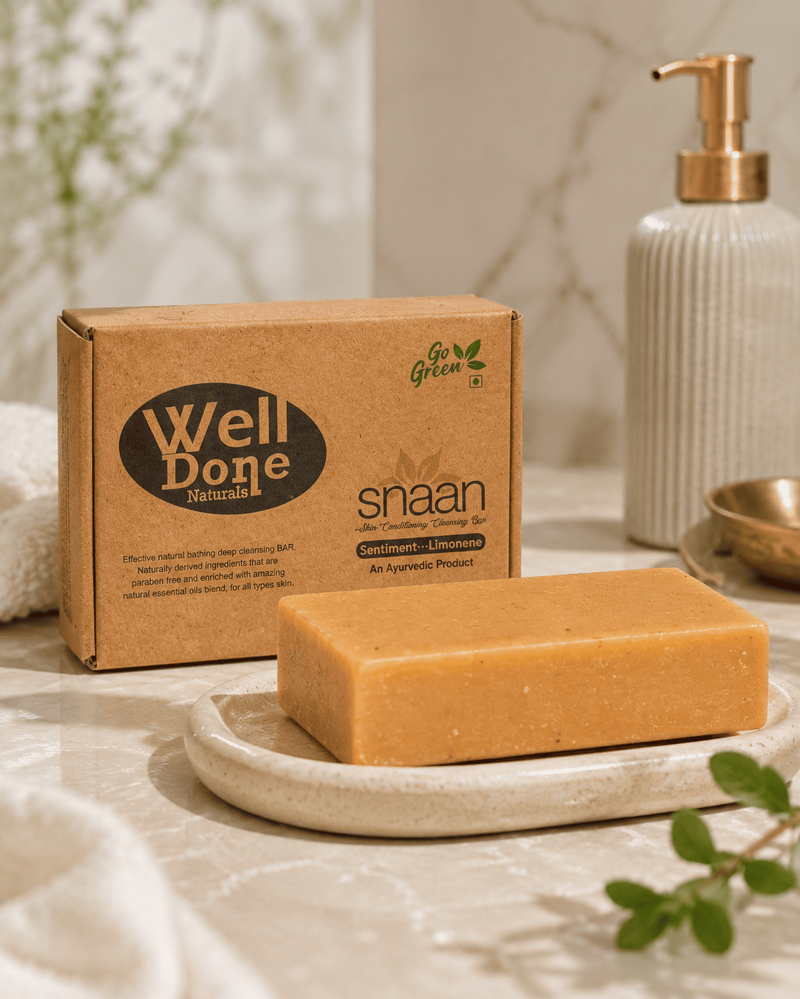 Well Done Naturals Snaan Limonene Cleansing Bar