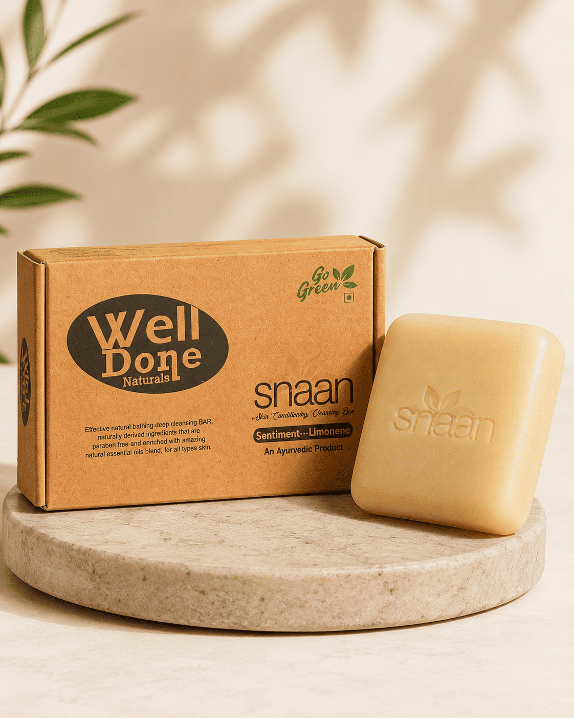 Well Done Naturals Snaan Limonene Cleansing Bar