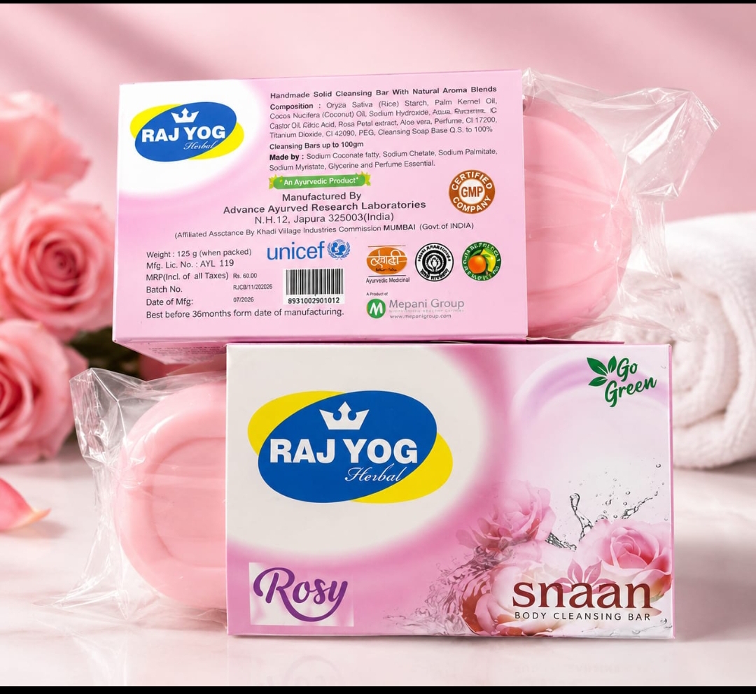 RAJ YOG Snaan Rosy Body Cleansing Bar